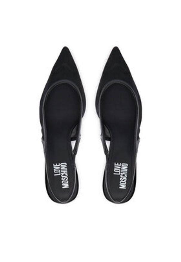 Love Moschino - LOVE MOSCHINO Czółenka JA10526G0OIQ900B Czarny. Kolor: czarny. Materiał: skóra