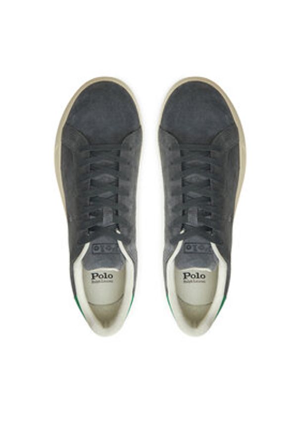 Polo Ralph Lauren Sneakersy Heritage Court II 809955691004 Szary. Kolor: szary. Materiał: skóra, zamsz