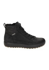 ecco - Buty do chodzenia męskie Ecco Soft 7 Tred High-cut. Zapięcie: zamek. Kolor: czarny. Materiał: skóra. Szerokość cholewki: normalna. Sport: turystyka piesza