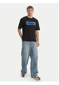 Hugo - HUGO T-Shirt Nalien 50560060 Czarny Regular Fit. Kolor: czarny. Materiał: bawełna #5
