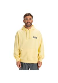 Quiksilver - Bluza z kapturem dla Mężczyzn APOG HERITAGE Żółty. Typ kołnierza: kaptur. Kolor: żółty. Materiał: materiał, bawełna