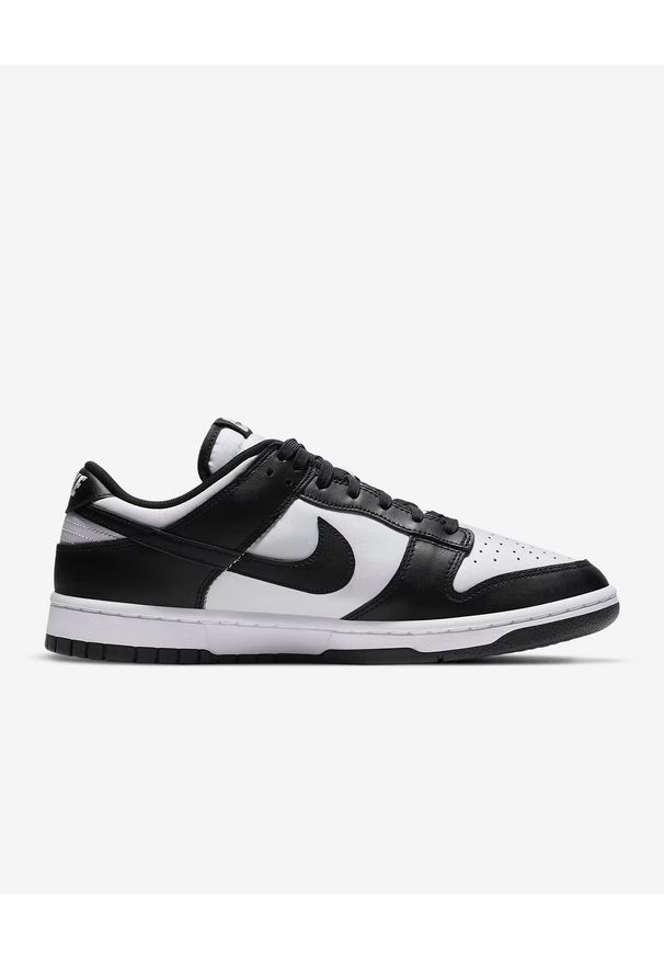 Nike Dunk Low Retro "Panda" Sneakersy męskie. Okazja: na co dzień, do pracy, na uczelnię. Kolor: biały. Materiał: guma, syntetyk, skóra. Szerokość cholewki: normalna. Sezon: lato