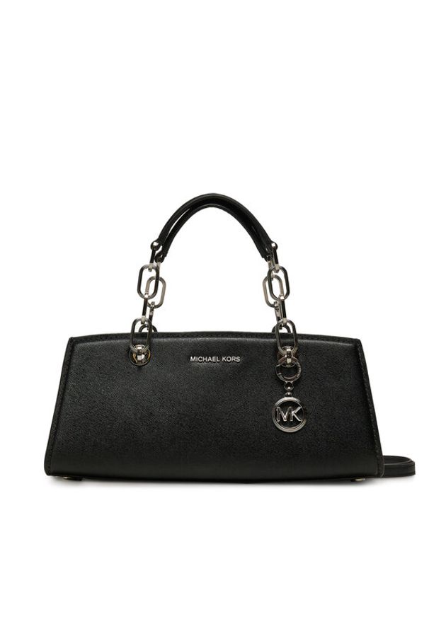 MICHAEL Michael Kors Torebka Cynthia 30F4SCYS1T Czarny. Kolor: czarny. Materiał: skórzane