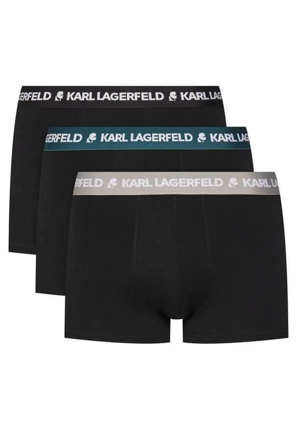 Karl Lagerfeld - KARL LAGERFELD Komplet 3 par bokserek A1M47021 Czarny. Kolor: czarny. Materiał: bawełna