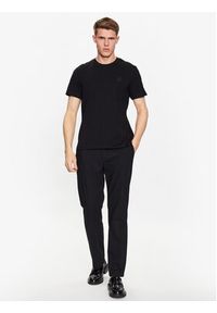 Trussardi Jeans - Trussardi T-Shirt 52T00735 Czarny Regular Fit. Kolor: czarny. Materiał: bawełna #4