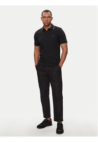 BOSS - Boss Polo Passertip 50507699 Czarny Slim Fit. Typ kołnierza: polo. Kolor: czarny. Materiał: bawełna