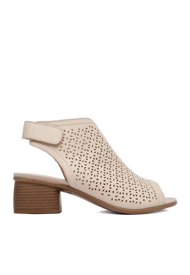 Remonte Sandały CEO-R8777-60 Beżowy. Kolor: beżowy. Materiał: skóra