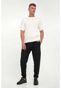 Emporio Armani - T-shirt męski dzianinowy z kaszmirem EMPORIO ARMANI. Materiał: dzianina, kaszmir #4