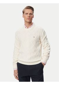 Tommy Jeans Sweter DM0DM23405 Kremowy Regular Fit. Kolor: kremowy. Materiał: bawełna #1