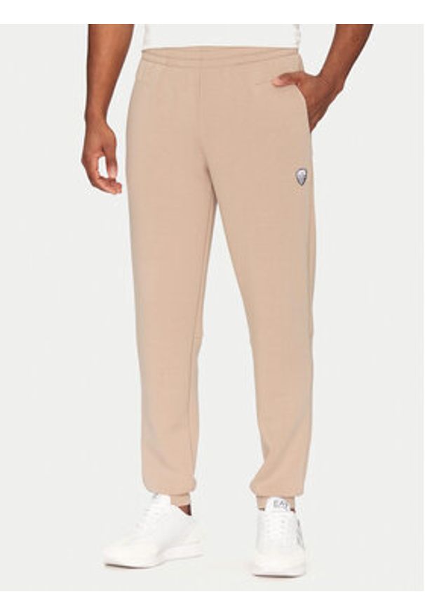 EA7 Emporio Armani Dres 8NPV56 PJ4EZ U6155 Niebieski Regular Fit. Kolor: niebieski, beżowy. Materiał: syntetyk