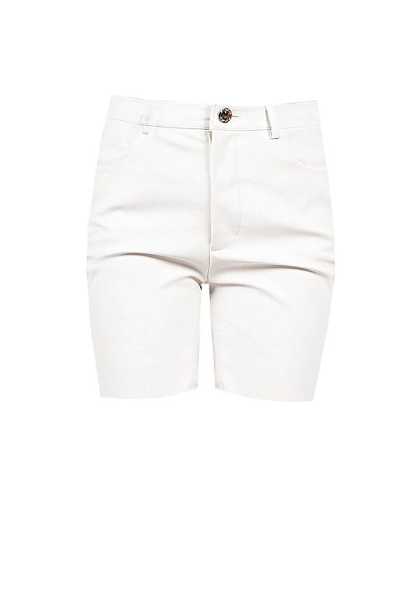 Pinko Szorty "Susan 14" | 1G15ZV 7105 | Susan 14 Short | Kobieta | Biały. Okazja: na co dzień. Stan: podwyższony. Kolor: biały. Materiał: skóra ekologiczna. Styl: casual