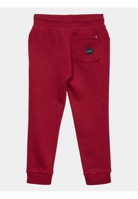 TOMMY HILFIGER - Tommy Hilfiger Spodnie dresowe Monotype KB0KB08278 M Bordowy Regular Fit. Kolor: czerwony. Materiał: bawełna #4