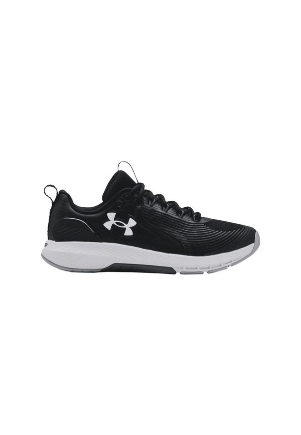 Buty treningowe męskie Under Armour Charged Commit TR 3. Zapięcie: sznurówki. Kolor: biały, wielokolorowy, czarny. Materiał: materiał, syntetyk, tkanina. Szerokość cholewki: normalna. Sport: fitness