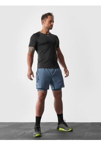 4f - 4F Spodenki treningowe szybkoschnące męskie 4F x Robert Lewandowski XL. Kolor: niebieski. Materiał: materiał. Wzór: nadruk. Sport: fitness