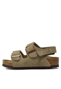 Birkenstock Sandały Milano 1021723 S Brązowy. Kolor: brązowy