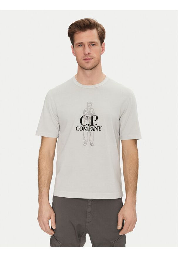 C.P. Company T-Shirt 18CMTS288A006057O Niebieski Regular Fit. Kolor: niebieski. Materiał: bawełna