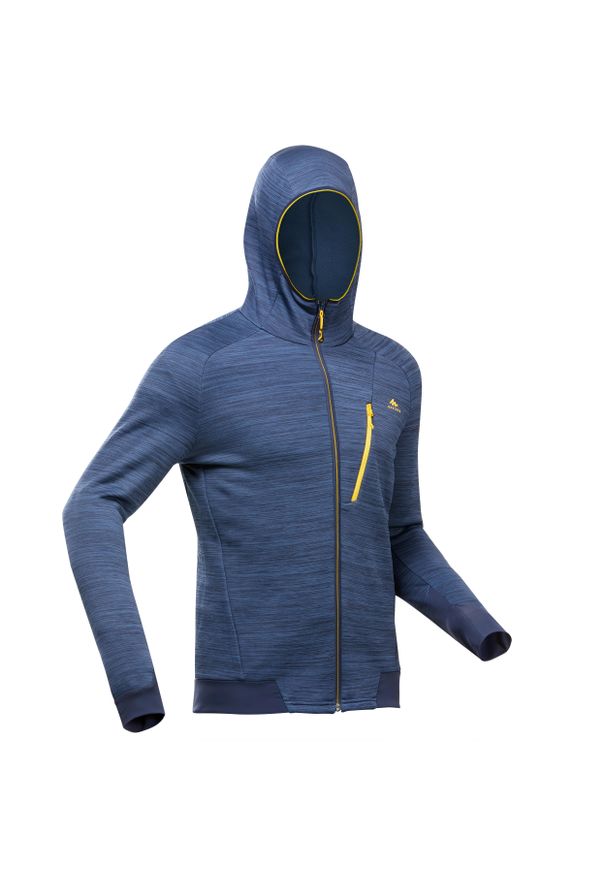 quechua - Polar turystyczny męski Quechua MH900. Typ kołnierza: kołnierzyk stójkowy. Materiał: polar