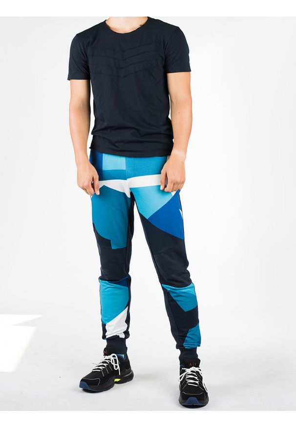 Bikkembergs Spodnie | C 1 14C H2 E B109 | Mężczyzna | Niebieski. Okazja: na co dzień. Kolor: niebieski. Materiał: bawełna, elastan. Styl: casual