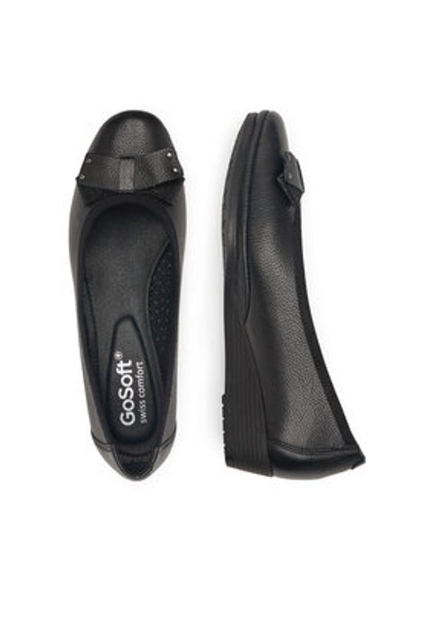Go Soft Baleriny WI23-SALMA-06 Czarny. Kolor: czarny. Materiał: materiał
