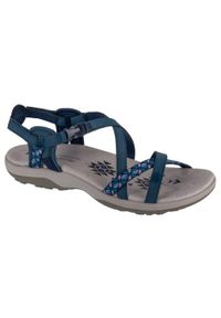 skechers - Sandały damskie, Reggae Slim - Vacay. Kolor: niebieski. Sport: turystyka piesza