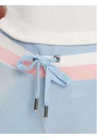 Juicy Couture Spodnie dresowe Velour JCWBJ225352 Błękitny Regular Fit. Kolor: niebieski. Materiał: welur #5