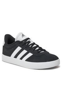 Adidas - adidas Sneakersy VL Court 3.0 Kids ID6313 Czarny. Kolor: czarny. Materiał: zamsz, skóra