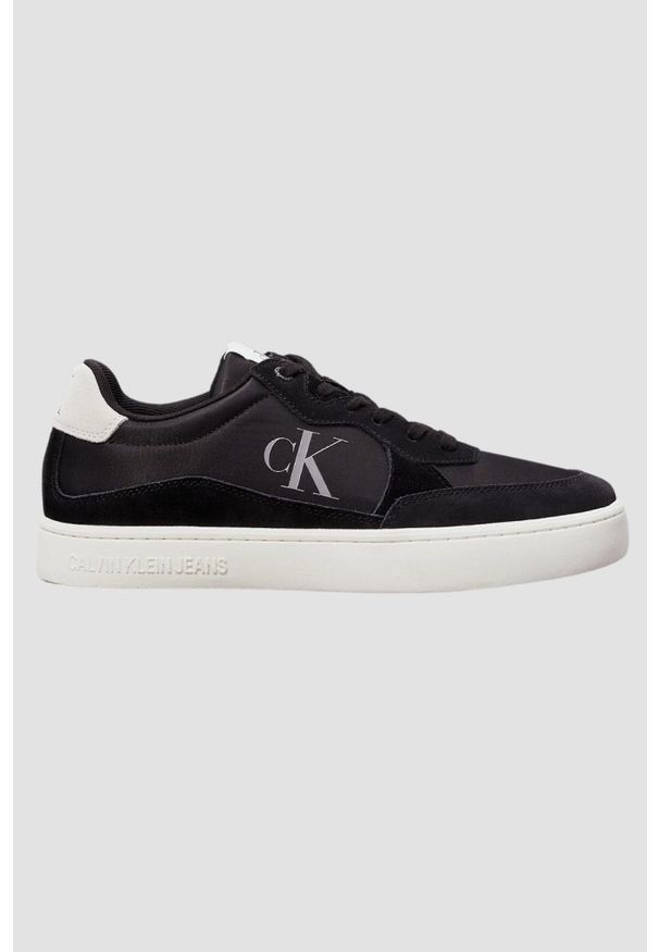 Calvin Klein - CALVIN KLEIN Czarne sneakersy męskie, Rozmiar 43. Kolor: czarny