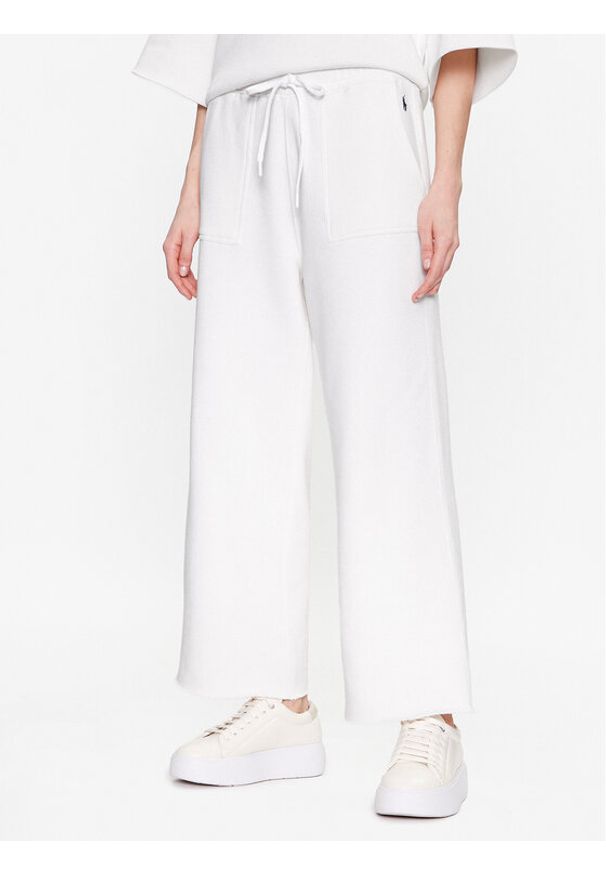 Polo Ralph Lauren Spodnie dresowe 211892616002 Biały Regular Fit. Kolor: biały. Materiał: bawełna