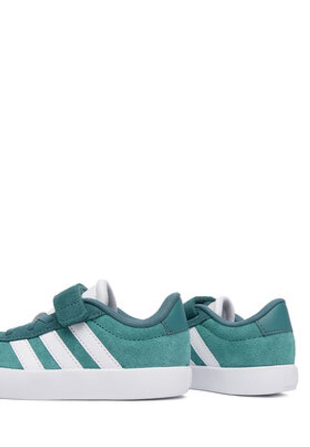 Adidas - adidas Sneakersy VL Court 3.0 Shoes JP7830 Turkusowy. Kolor: turkusowy. Materiał: skóra, zamsz