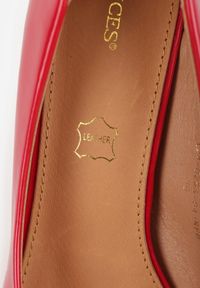 Born2be - Czerwone Klasyczne Lakierowane Czółenka na Szpilce Naoise. Kolor: czerwony. Materiał: lakier. Obcas: na szpilce. Styl: klasyczny #9