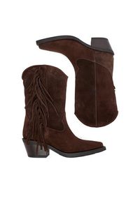 Badura Kowbojki EO-CHANA-5036 Brązowy. Kolor: brązowy. Materiał: skóra, zamsz #9