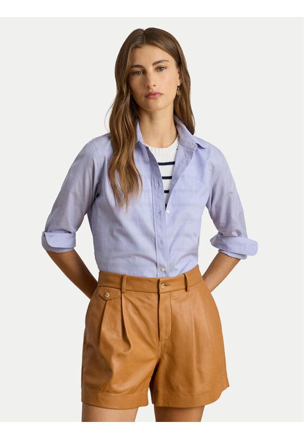 Lauren Ralph Lauren - LAUREN RALPH LAUREN Koszula 200940254002 Błękitny Straight Fit. Kolor: niebieski. Materiał: bawełna