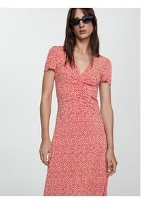 mango - Mango Sukienka letnia Poma 67037131 Czerwony Regular Fit. Kolor: czerwony. Materiał: syntetyk. Sezon: lato #8