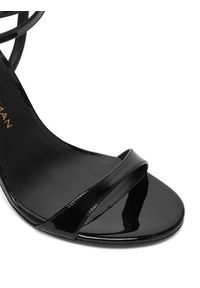 Stuart Weitzman Sandały Naudistini Wrap 100 SM910 Czarny. Kolor: czarny. Materiał: lakier, skóra #2