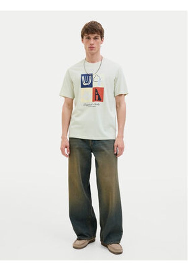 Jack & Jones - Jack&Jones T-Shirt Canggu 12277220 Zielony Regular Fit. Kolor: zielony. Materiał: bawełna