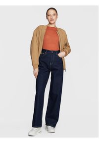 Calvin Klein Sweter Extra Fine K20K204139 Pomarańczowy Slim Fit. Kolor: pomarańczowy. Materiał: wełna #5