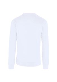 SG - Bluza Unisex Dla Dorosłych Z Bawełny Ringspun Bez Metki. Kolor: biały. Materiał: bawełna