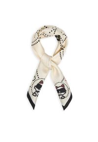 Karl Lagerfeld - KARL LAGERFELD Apaszka B2W33069 Beżowy jasny. Kolor: beżowy. Materiał: jedwab #1