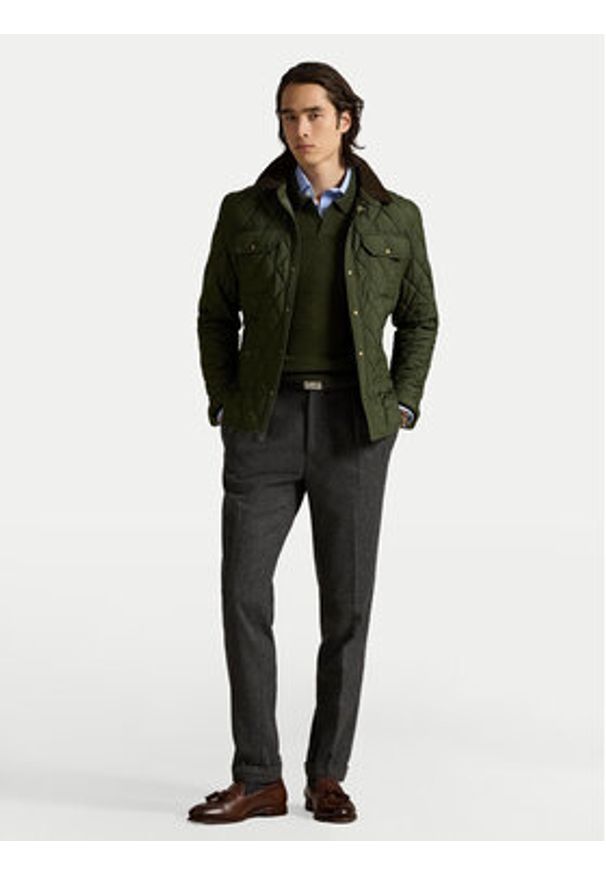 Polo Ralph Lauren Kurtka przejściowa 710977955001 Zielony Regular Fit. Typ kołnierza: polo. Kolor: zielony. Materiał: syntetyk