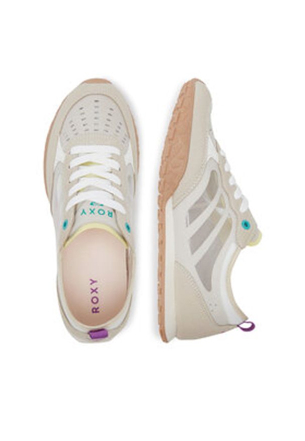 Roxy Sneakersy V12-920 Beżowy. Kolor: beżowy. Materiał: materiał
