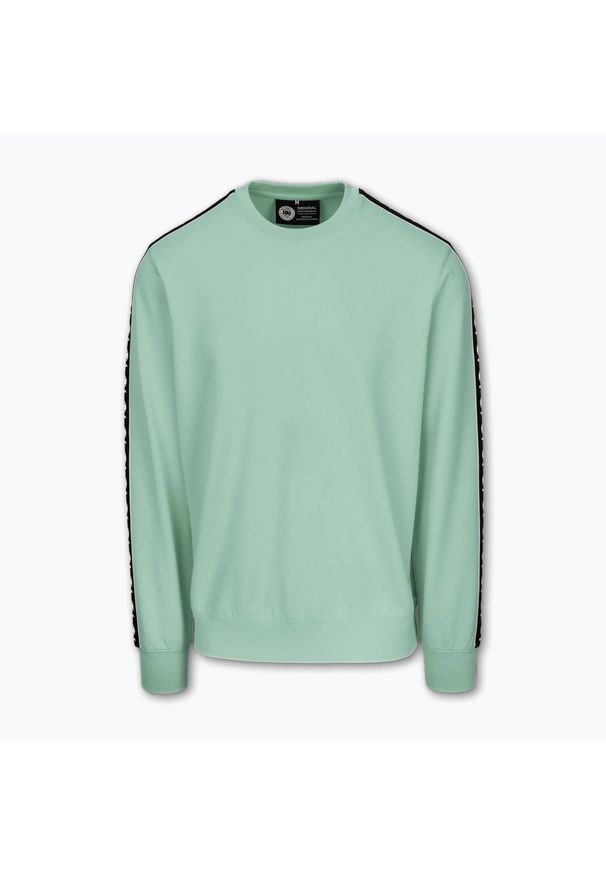 PITBULL - Bluza męska Pitbull Tape Nugget Crewneck Sweatshirt. Kolor: zielony. Sport: fitness