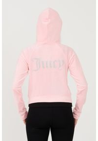 Juicy Couture - JUICY COUTURE Różowa bluza Madison Hoodie. Kolor: różowy #5