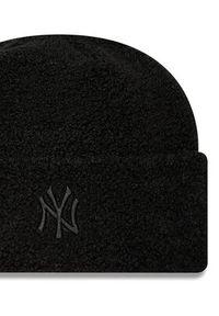 New Era Czapka Borg New York Yankees Cuff Knit Beanie 60580757 Czarny. Kolor: czarny. Materiał: materiał, poliester