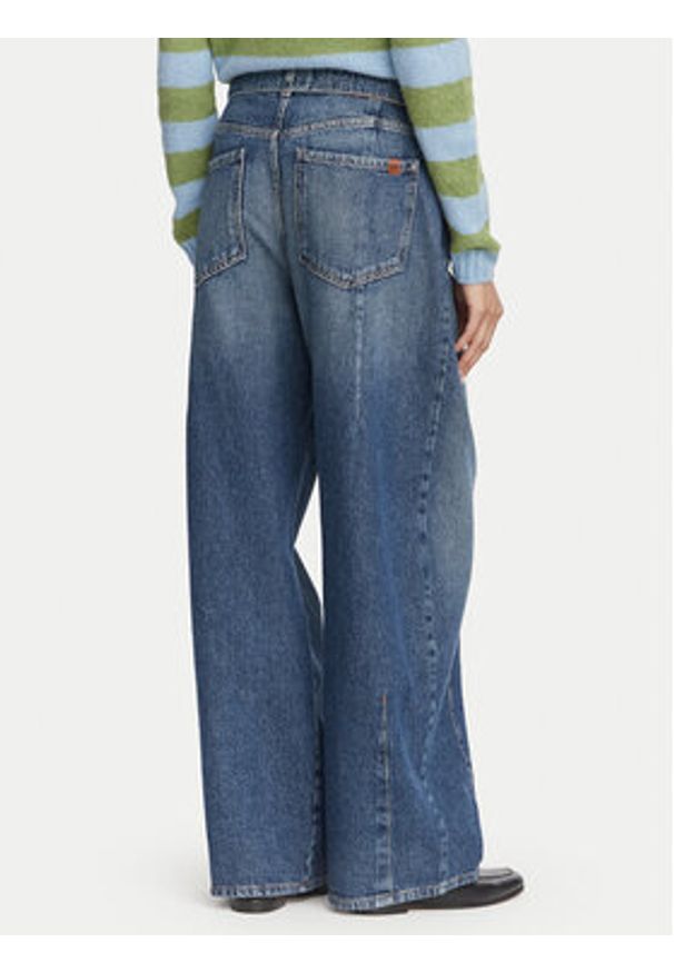 Weekend Max Mara Jeansy Madia 2625186081 Granatowy Wide Leg. Kolor: niebieski