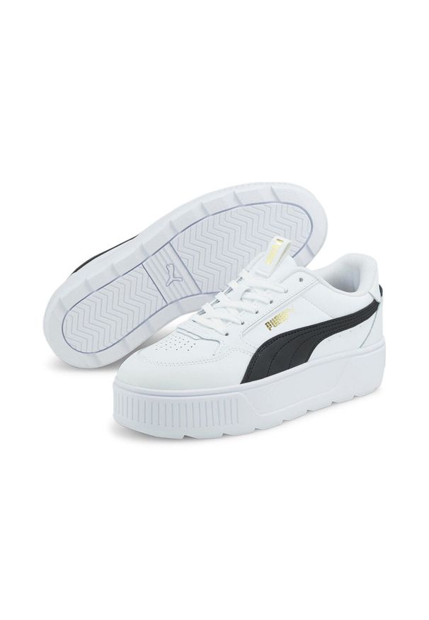 Buty do chodzenia damskie Puma Karmen Rebelle. Zapięcie: sznurówki. Kolor: czarny, biały, wielokolorowy. Materiał: materiał, tkanina, syntetyk. Szerokość cholewki: normalna. Sport: turystyka piesza