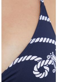 Max Mara Leisure dwuczęściowy strój kąpielowy kolor granatowy lekko usztywniona miseczka. Kolor: niebieski. Materiał: materiał #5