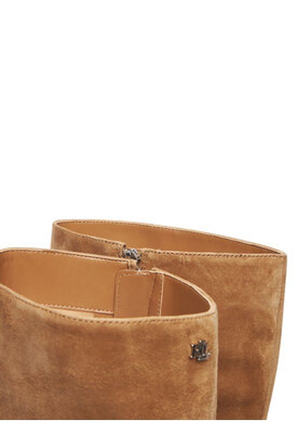 Lauren Ralph Lauren - LAUREN RALPH LAUREN Kozaki 802967811001 Brązowy. Kolor: brązowy. Materiał: skóra, zamsz