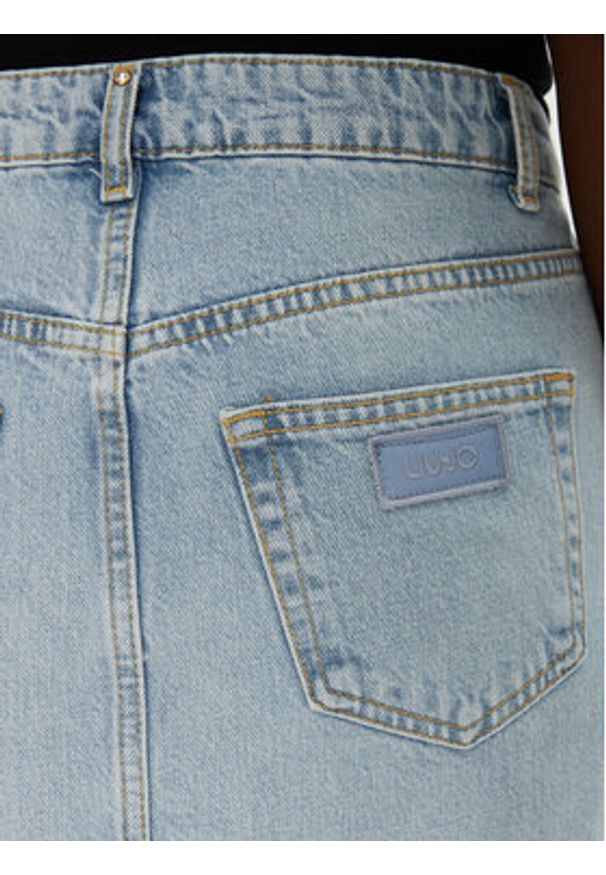 Liu Jo Spódnica jeansowa UA5188 D4854 78840 Niebieski Regular Fit. Kolor: niebieski. Materiał: bawełna