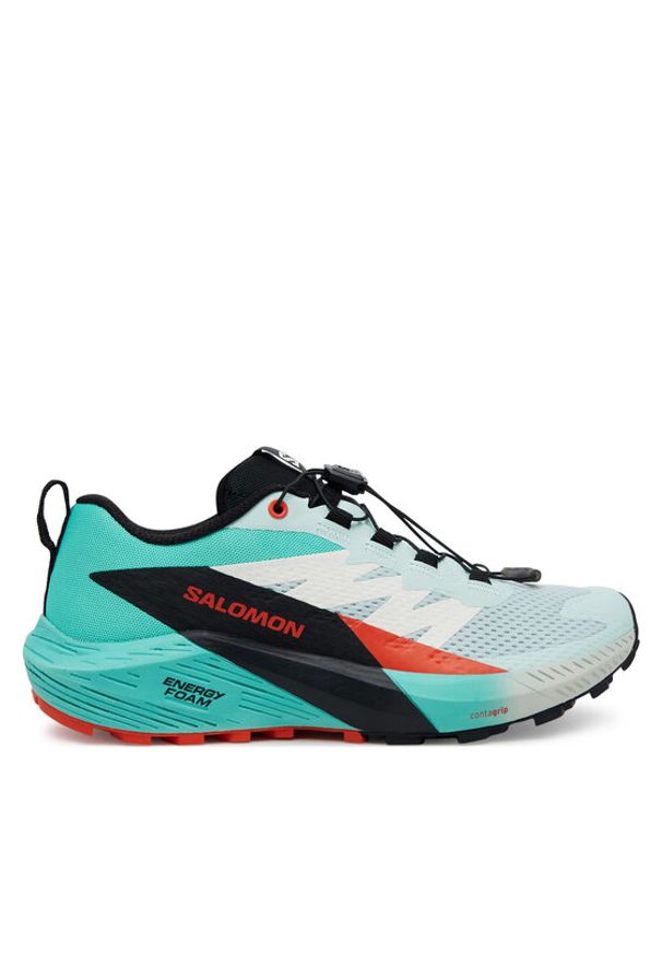 salomon - Salomon Buty do biegania Sense Ride 5 L47698300 Zielony. Kolor: zielony. Materiał: materiał