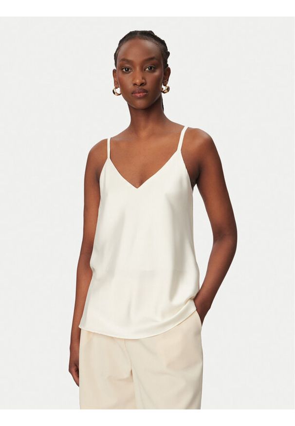 Rinascimento Top CFC0127685003 Biały Regular Fit. Kolor: biały. Materiał: syntetyk